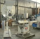 Used Consolidated-Capem 8 Head Rotary Capper, Model: D-8-FA. Capable of speeds from 20 to 175 caps per minute. Has a cap size range: 13 to 70 mm and is currently set up for a 45 mm/2” cap. Maximum co...