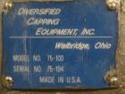 Used Diversified Model 73-200 Rotary Vacuum Lug or CT Capper