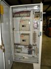 Used Consolidated TG-6-15 Rotary Chuck Capper. Capable of speeds up to 75-150 cpm. Currently set up for 24mm caps. Includes (1) Consolidated vertical sorter, model F30, driven by a 3/4 hp, 3/60/208-2...