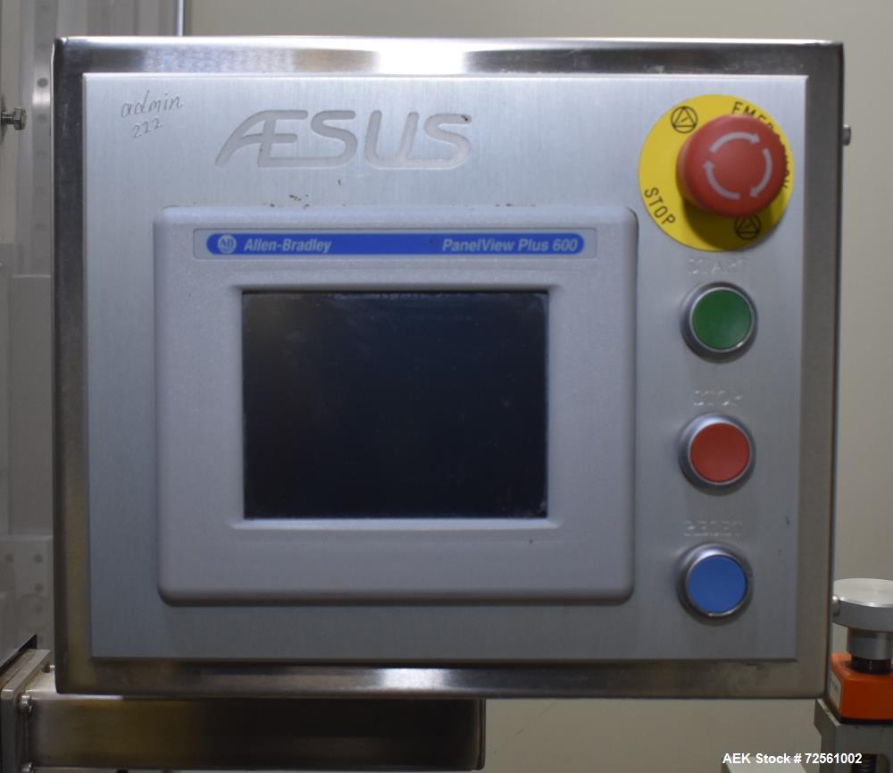 Used- Aesus Model Delta Chuckcap Automatic Single Chuck Capper. Capable of speeds up to 60 containers per minute. Has interm...