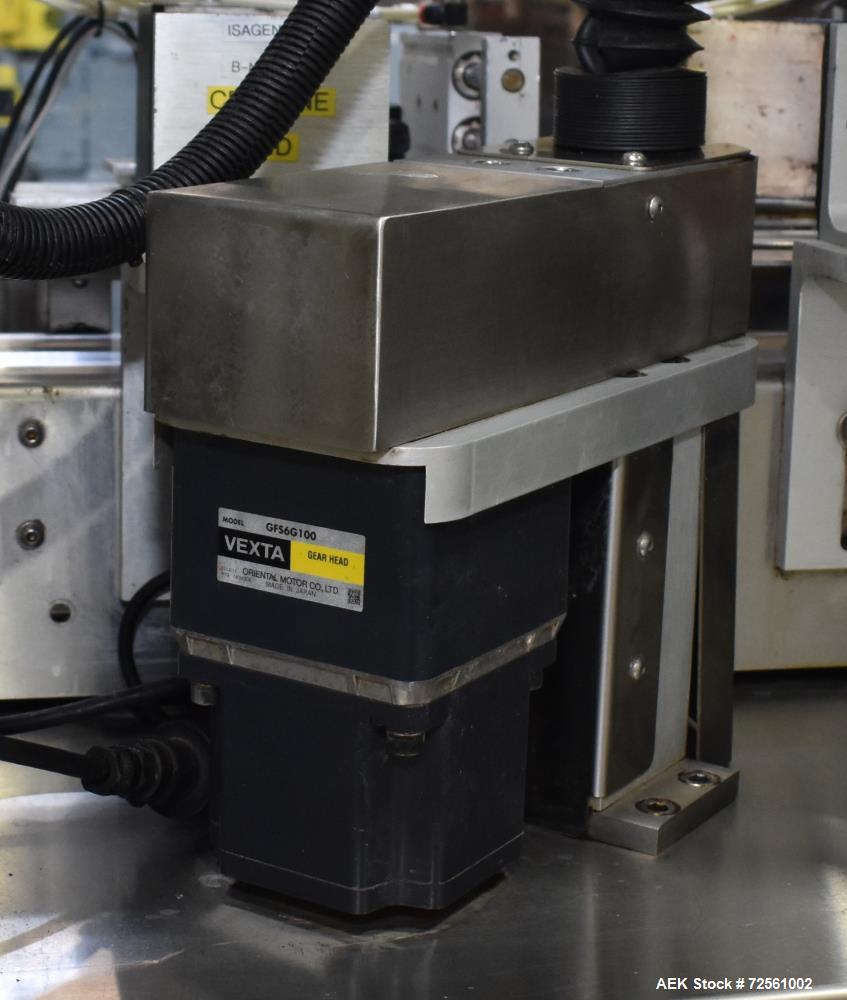 Used- Aesus Model Delta Chuckcap Automatic Single Chuck Capper. Capable of speeds up to 60 containers per minute. Has interm...