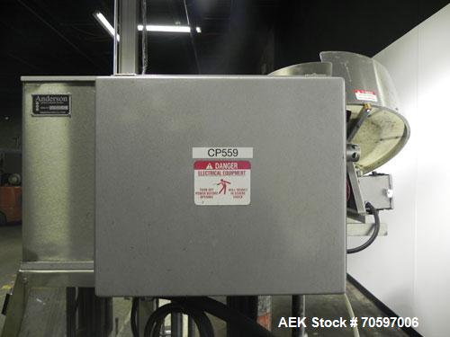 Used Anderson Machine Systems Model C1101 Single Head Chuck Capper. Machine is rated at up to 60 bottles per minute.  Machine has integrated cap sorter with cap chute.  Has air rinsing station.  Stai...
