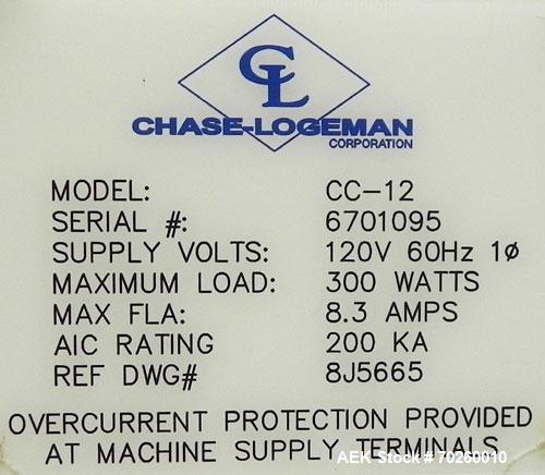 Used Chase Logeman Model CC-12 Single Head Chuck Screw Capper