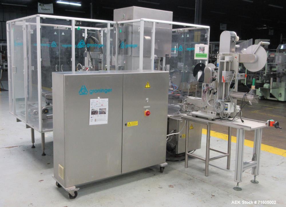 Used Groninger KVG Single Head Cosmetic Chuck Capper.