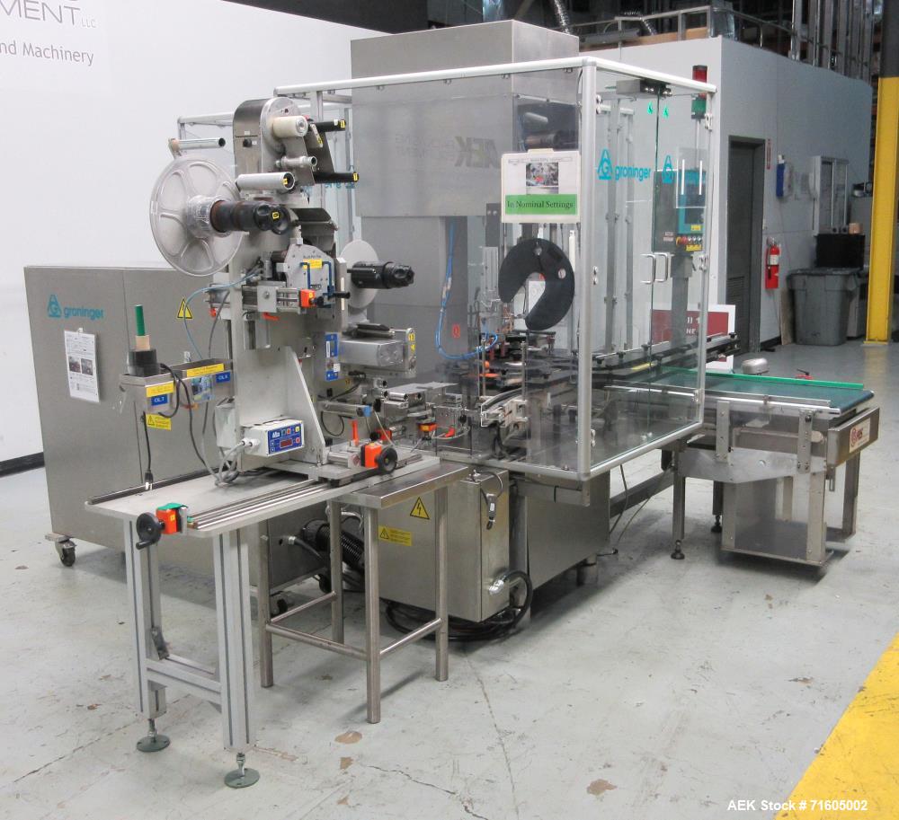 Used Groninger KVG Single Head Cosmetic Chuck Capper.