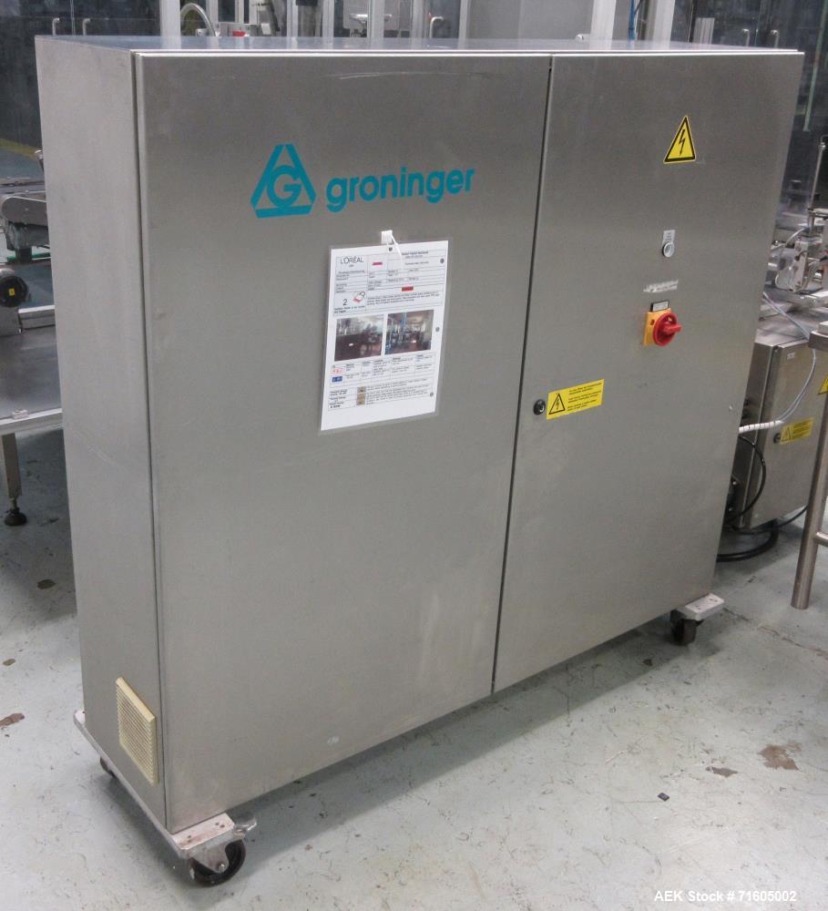 Used- Groninger KVG Single Head Cosmetic Chuck Capper.