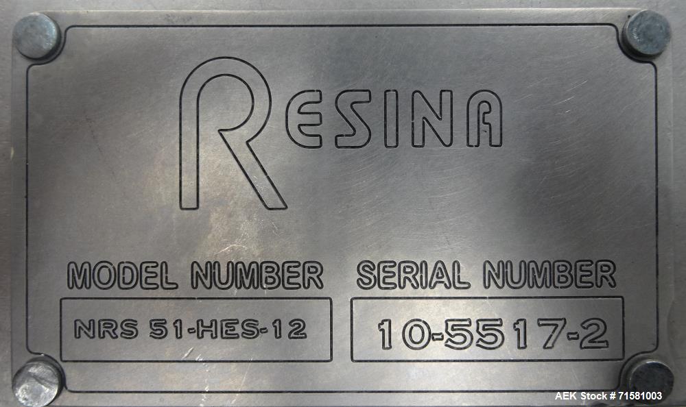 Used Resina Model NRS-51-HES-12 Single Chuck Capper