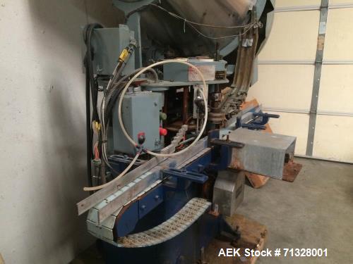 Used- Resina Model S-41 Automatic Single Chuck Screw Capper. Capable of speeds up to 60 caps per minute. Cap size range: 13m...