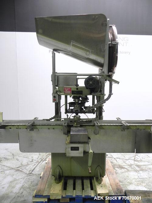 Used Resina Model S-30 Automatic Single Head Chuck Capper
