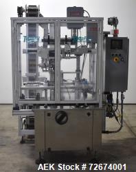 Used- TurboFil Packaging Machines Hybrid Capper, Model HYP-25 X. Single head, chuck style. Speed up to 20 bottles per minute...