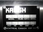 Used Kalish Starcap Automatic Chuck Capper. Capable of speeds up to 80 bottles per minute. Cap size range: 13mm to 58mm with changeparts. Currently set up on 43mm diam caps. Has a vibratory bowl feed...