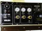 Used Kalish Starcap MK V Automatic Chuck Capper. Capable of speeds up to 80 containers per minute. Model 92900, single head chuck capper Has star wheel indexing for container and was last running 16o...