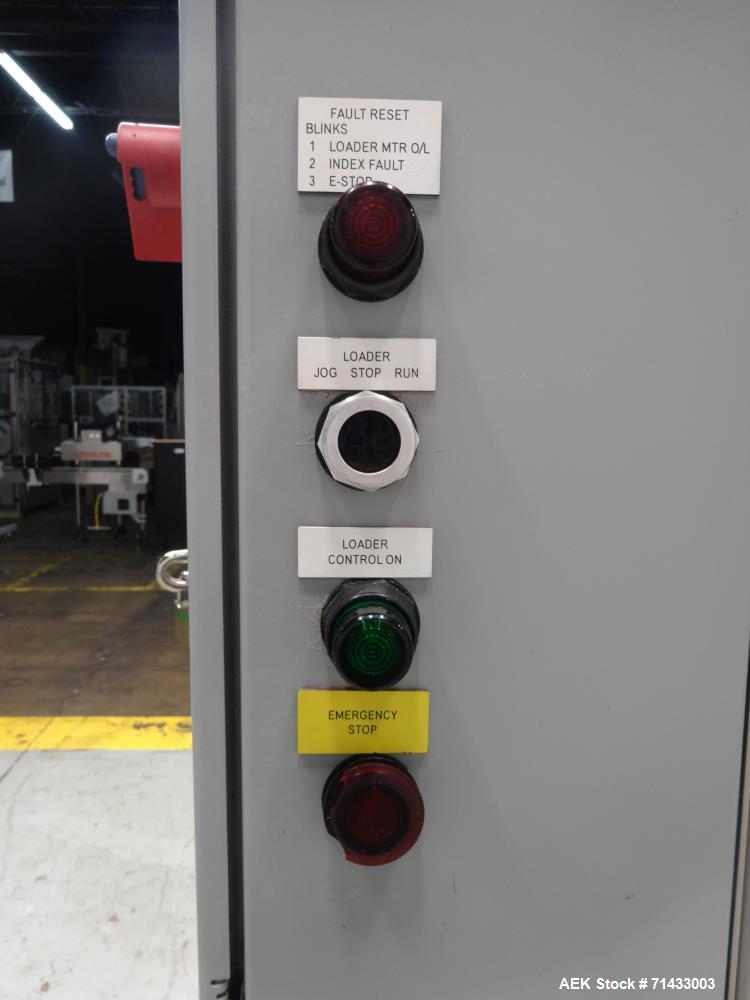 Used Del Packaging Model IVCL Incline Vertical Cap Loader.