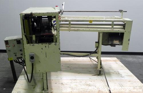 Used Donahower Model SRH-LS7 Over-Lidder applicator. Dual purpose overlidder switchable for 401 amd 502 can lids. Spinning rod lid magazines. Last running coffee cans.