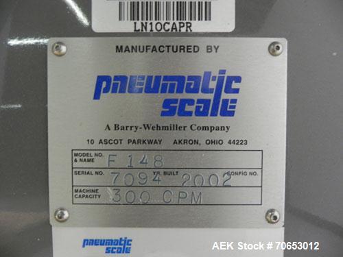 Used Pneumatic Scale Model TC-45-10 Rotary Overcapper
