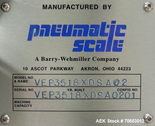 Used Pneumatic Scale Model TC-45-10 Rotary Overcapper