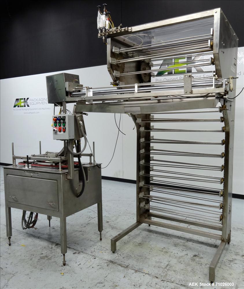 Used Del Packaging SRC Overcapper with Extended Lid Magazine
