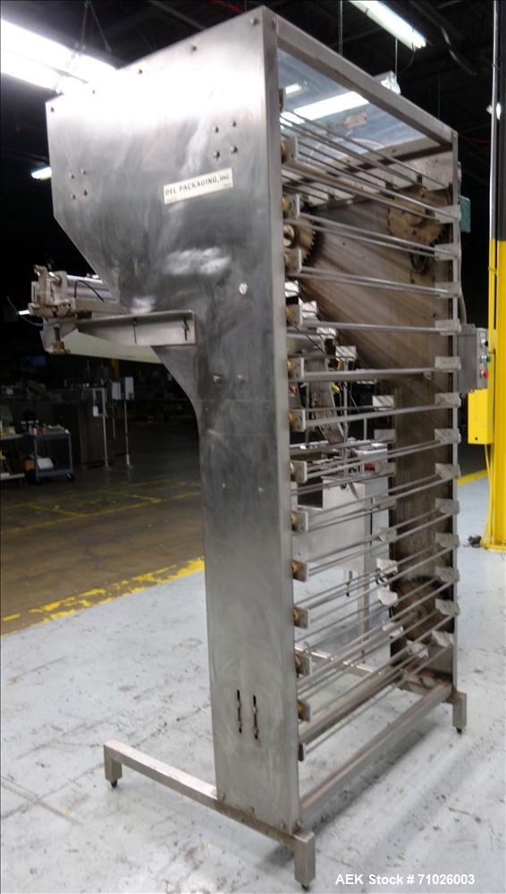 Used Del Packaging SRC Overcapper with Extended Lid Magazine