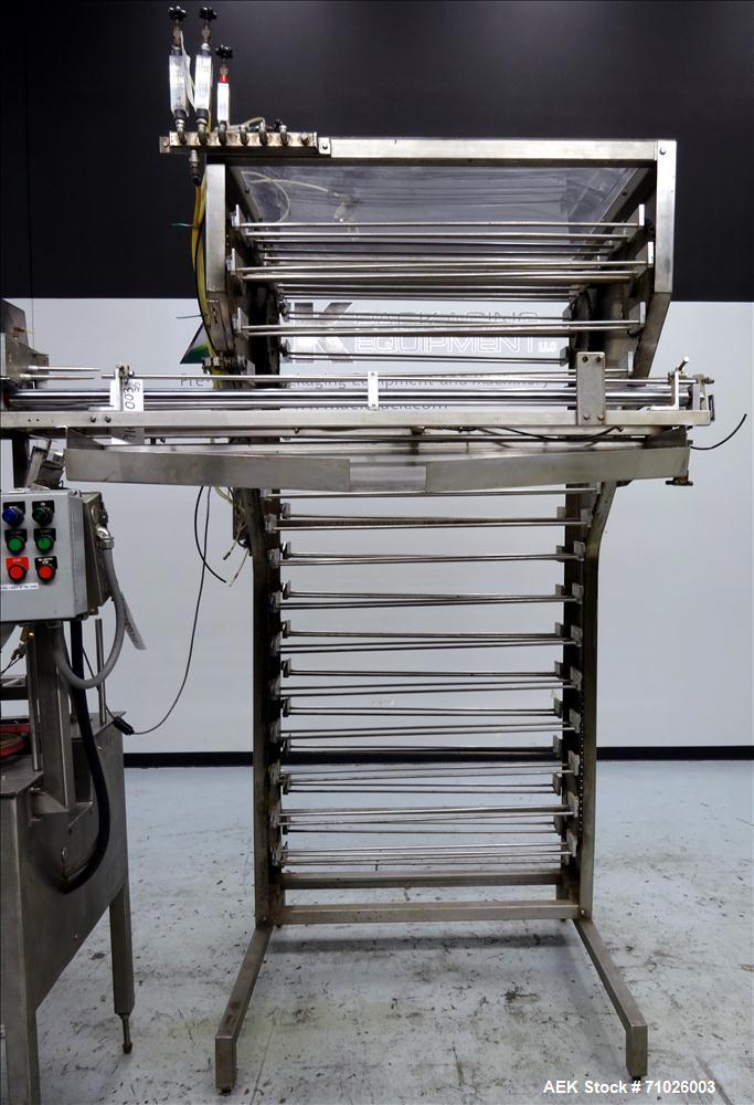 Used Del Packaging SRC Overcapper with Extended Lid Magazine