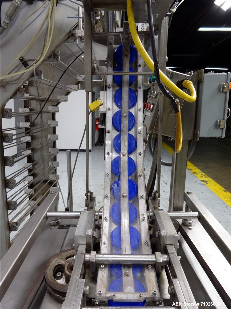 Used Del Packaging SRC Overcapper with Extended Lid Magazine