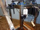 Used Healthstar 36'' Diameter Cap Sorter with Chute. Mounted on a stainless steel frame. Currently set up on approximately 1-5/8