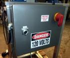 Used Healthstar 36'' Diameter Cap Sorter with Chute. Mounted on a stainless steel frame. Currently set up on approximately 1-5/8