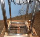 Used Healthstar 36'' Diameter Cap Sorter with Chute. Mounted on a stainless steel frame. Currently set up on approximately 1-5/8
