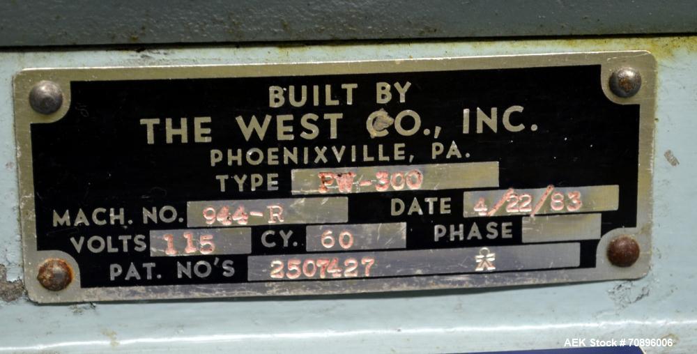 Used West PW300 Rotary Flip Off Capper