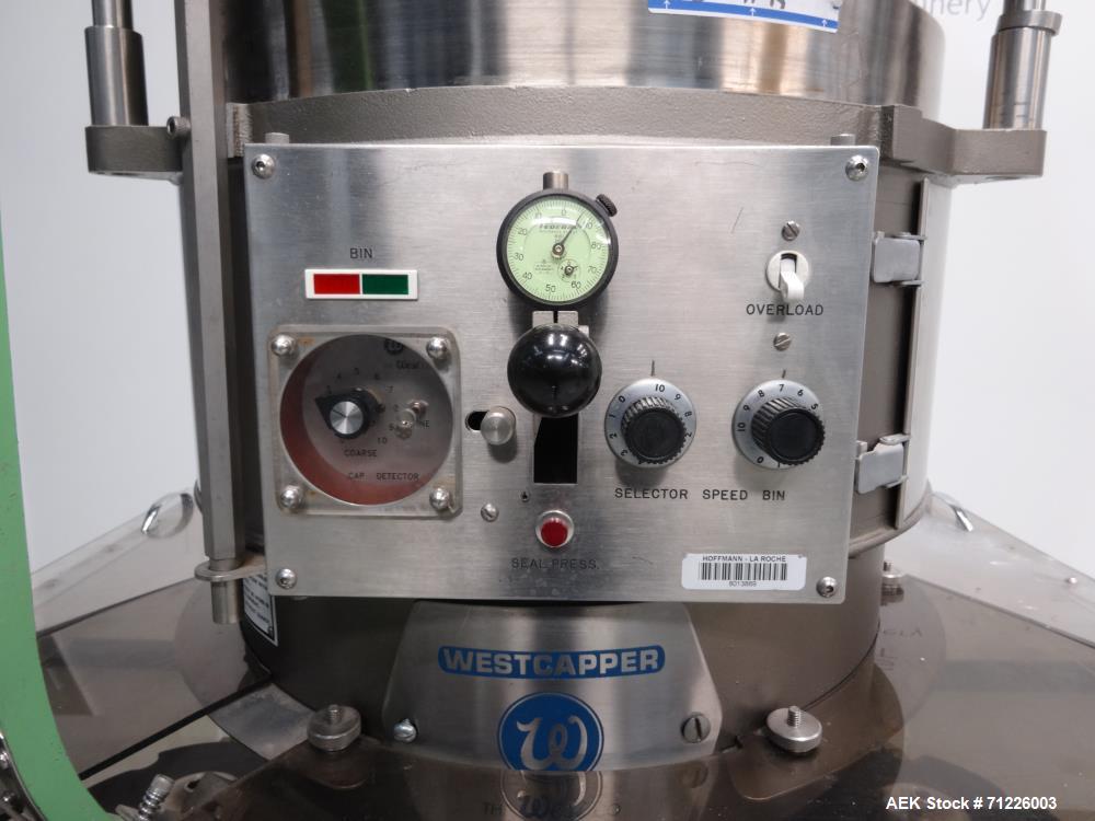 Used- West (Genesis) Model RW500F Automatic Rotary Vial aluminum Crimp Capper