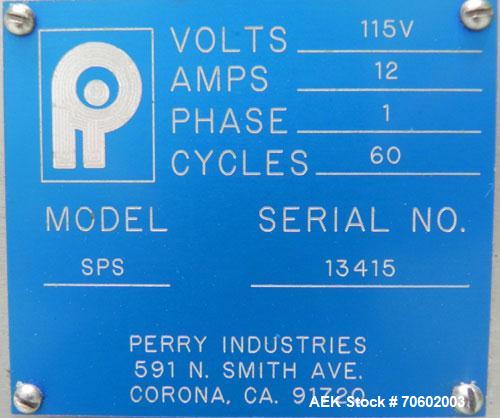Used M&O Perry Model SPS Vacuum Stoppering Machine