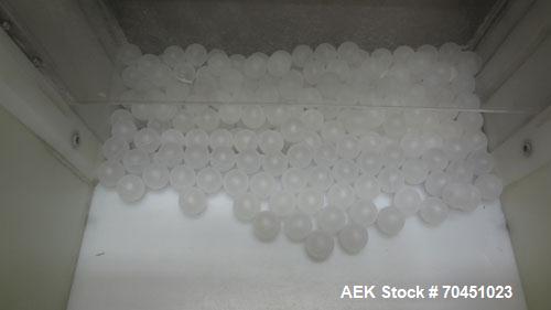 Used FDM Technologies Roller Ball Placer. Was last placing plastic 1-1/4" diameter roller balls in a cosmetic deodorant bottle. Has Appleton explosion proof junction box. Machine is mounted on caster...
