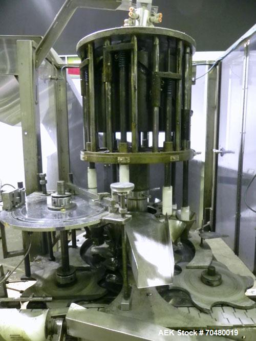 Used Anderson Machine Pump Placer With Sorter and Elevator. (8) Head collet style pump placer, Funnel style Dip tube guidance system, 6’ long x 12” wide belt with 12” centers. PMC MSM36 36” centrifug...