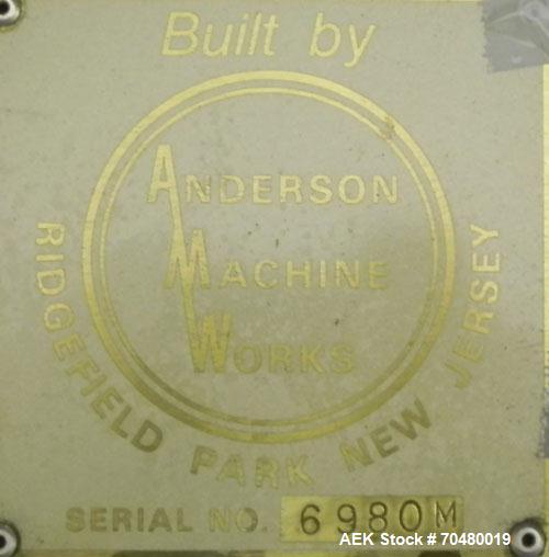 Used Anderson Machine Pump Placer With Sorter and Elevator. (8) Head collet style pump placer, Funnel style Dip tube guidance system, 6’ long x 12” wide belt with 12” centers. PMC MSM36 36” centrifug...