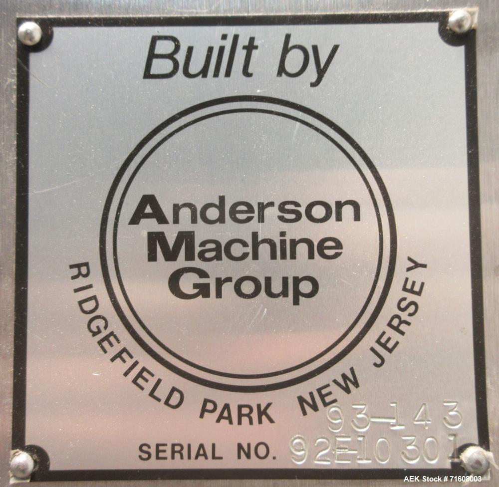 Used Anderson Machine Model WD1200 Rotary Finger Pump Inserter