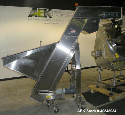 Used Anderson Machine Systems Six Spindle, Rotary Motion, Fully Automatic Pump Placing Machine. Designed to automatically sort pumps from random bulk form, apply them to bottles at speeds up to 100 p...