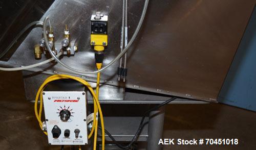 Used Anderson 4 head rotary pump/cap placer,withqty 2 Anderson cap /pump sorters and 1 and elevating feeder.