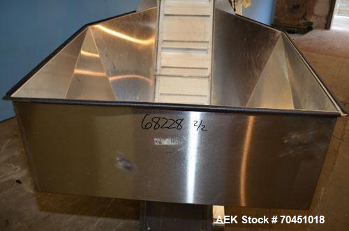 Used Anderson 4 head rotary pump/cap placer,withqty 2 Anderson cap /pump sorters and 1 and elevating feeder.