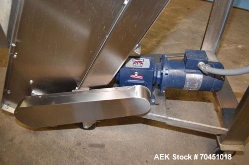 Used Anderson 4 head rotary pump/cap placer,withqty 2 Anderson cap /pump sorters and 1 and elevating feeder.