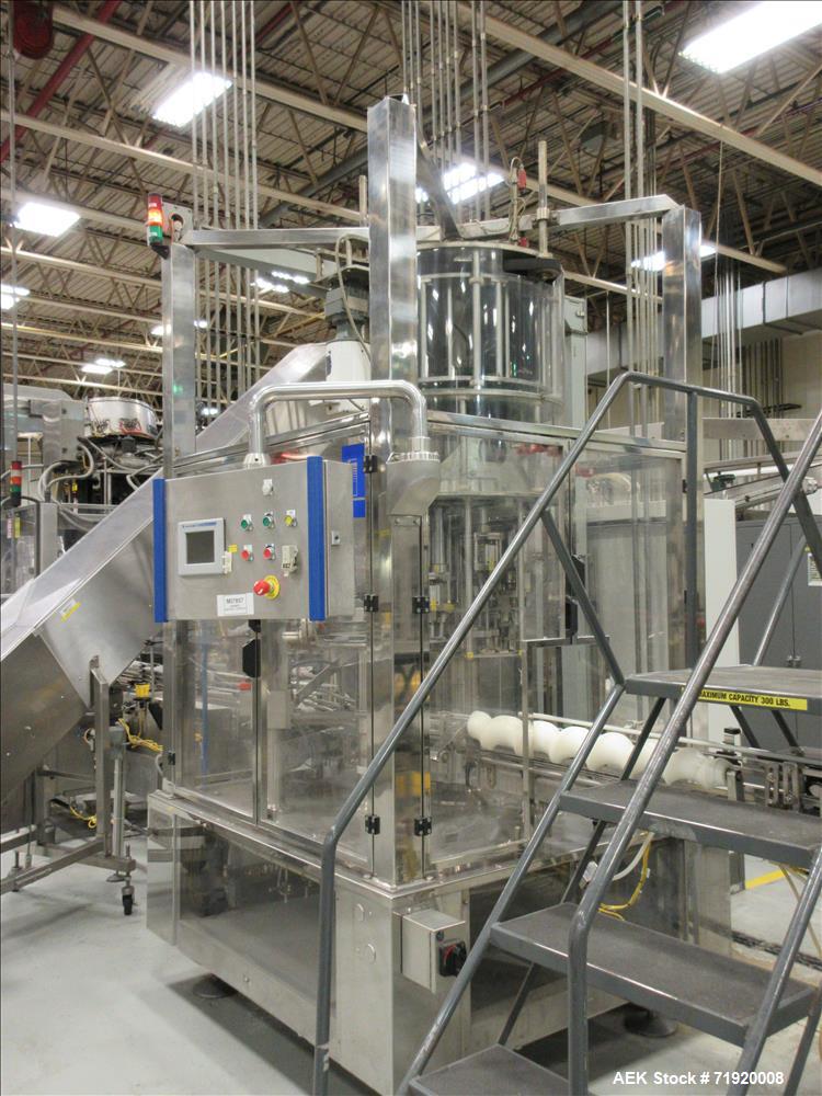 Used Mengibar Model CR8TP165 Lotion Spray Pump Placer and Inserter.