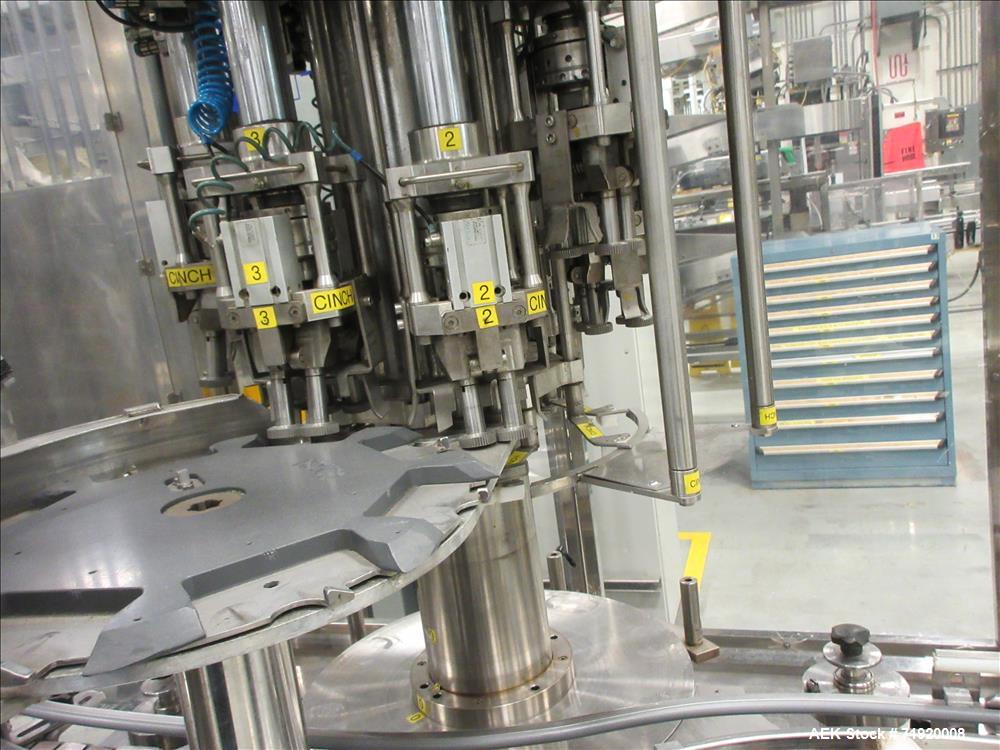 Used Mengibar Model CR8TP165 Lotion Spray Pump Placer and Inserter.