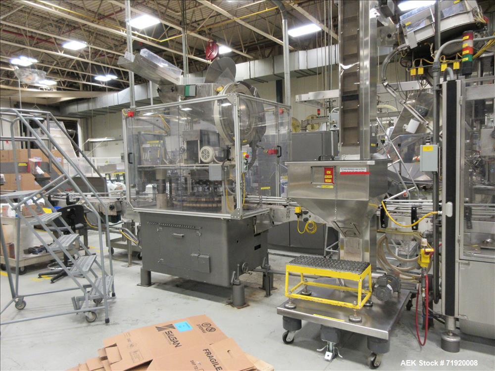 Used Mengibar Model CR8TP165 Lotion Spray Pump Placer and Inserter.