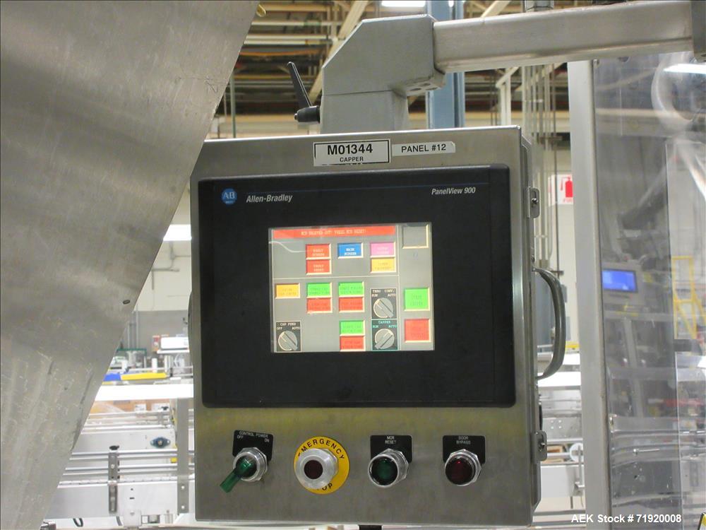 Used Mengibar Model CR8TP165 Lotion Spray Pump Placer and Inserter.
