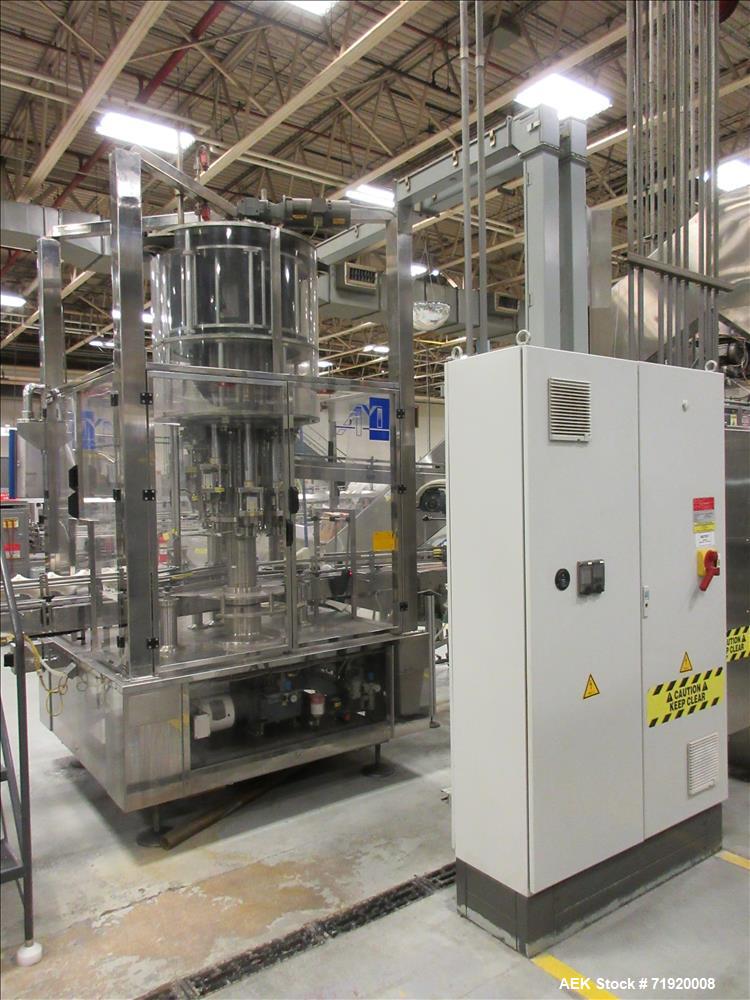 Used Mengibar Model CR8TP165 Lotion Spray Pump Placer and Inserter.