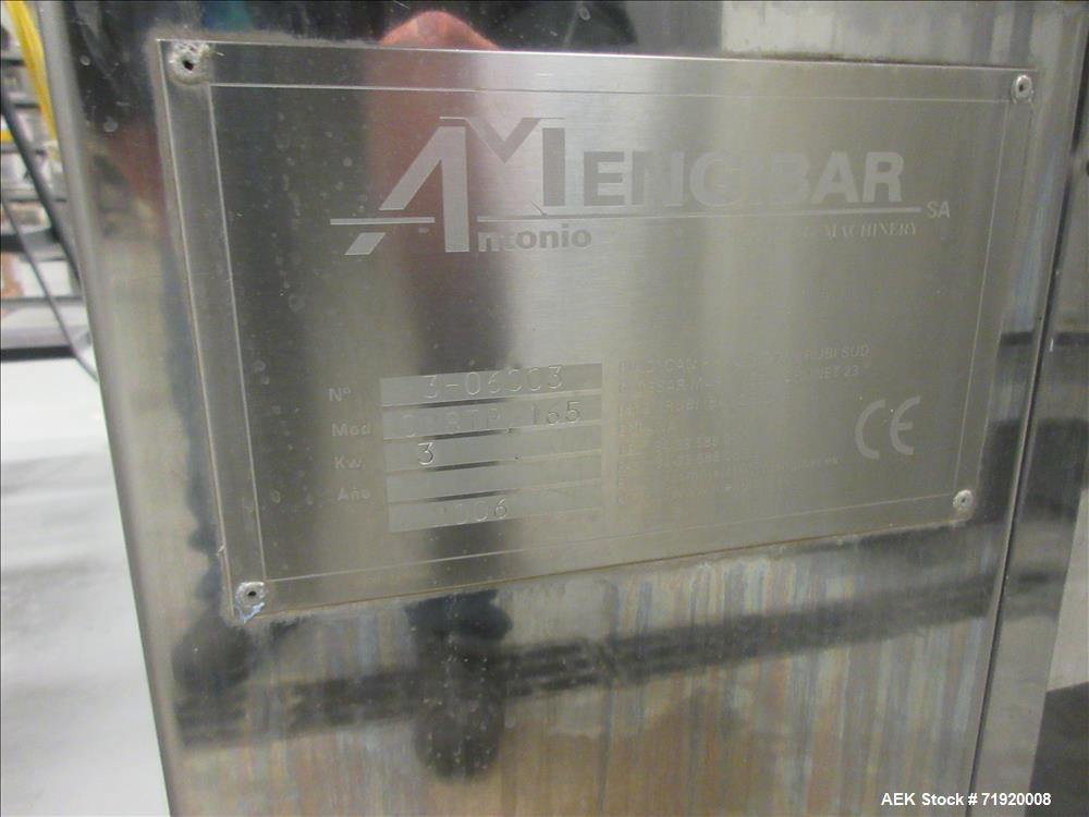 Used Mengibar Model CR8TP165 Lotion Spray Pump Placer and Inserter.