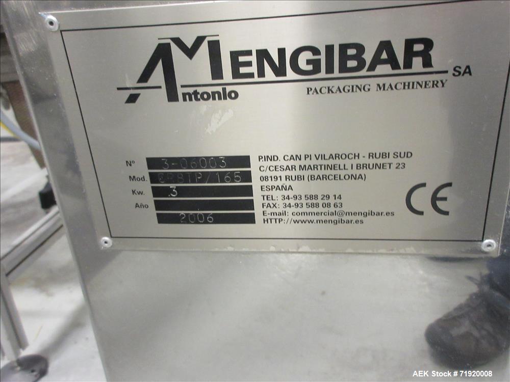 Used Mengibar Model CR8TP165 Lotion Spray Pump Placer and Inserter.