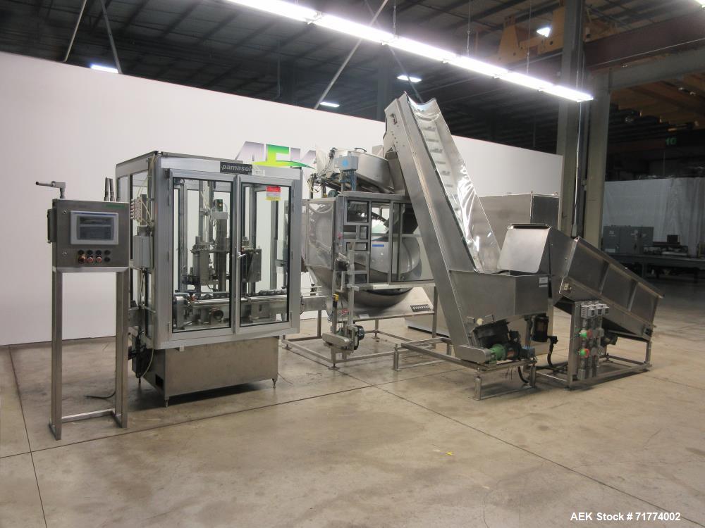 Used Pamasol Model 2047/100 Rotary Valve Stem Inserter and Unscrambler