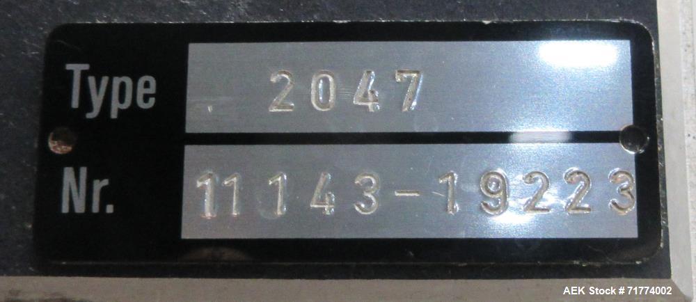 Used Pamasol Model 2047/100 Rotary Valve Stem Inserter and Unscrambler