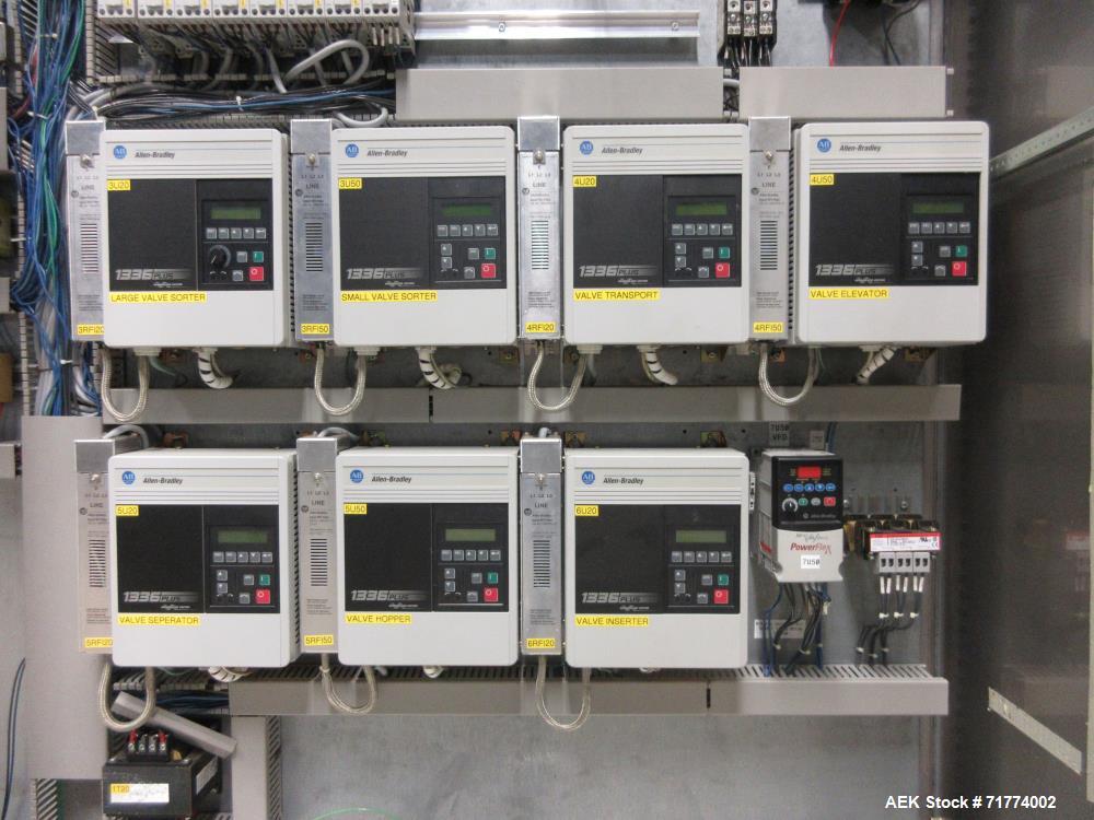 Used Pamasol Model 2047/100 Rotary Valve Stem Inserter and Unscrambler