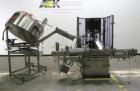 Used Anderson Model C-800 8-Head Rotary Pump Placer and Crimper for fragrance, perfume and cologne. Aluminum body finger pump sprayers crimped to glass containers. Has PMC model MM36 valve stem sorte...