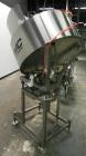 Used Anderson Model C-800 8-Head Rotary Pump Placer and Crimper for fragrance, perfume and cologne. Aluminum body finger pump sprayers crimped to glass containers. Has PMC model MM36 valve stem sorte...